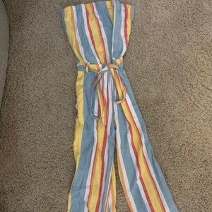 boutique strapless jumpsuit